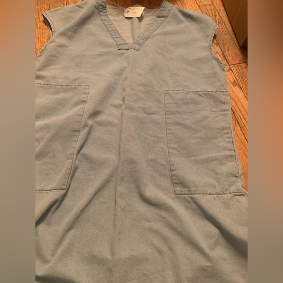 NWT Vintage Gap Banana republic light blue Denim Dress womens large - Picture 2 of 11